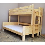 Solid pine wood bunk bed Basilio