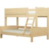 Solid pine wood bunk bed Luis
