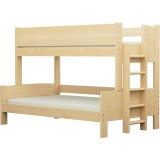 Solid pine wood bunk bed Basilio