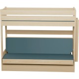 Lit Superposé avec Canapé-Lit Carlos – Bois Massif Pin + Matelas
