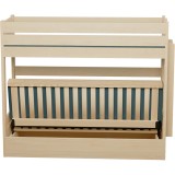 Lit Superposé avec Canapé-Lit Carlos – Bois Massif Pin + Matelas