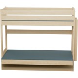 Lit Superposé avec Canapé-Lit Carlos – Bois Massif Pin + Matelas