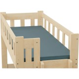 Lit Superposé avec Canapé-Lit Fabio – Bois Massif Pin + Matelas