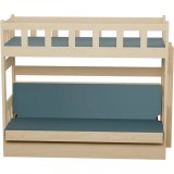 Lit Superposé avec Canapé-Lit Fabio – Bois Massif Pin + Matelas