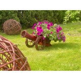 Canon de jardin en osier