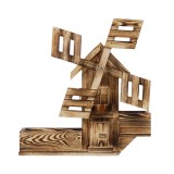 Garden Windmill with Flower Pots