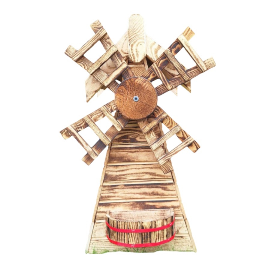 Wooden Garden Windmill