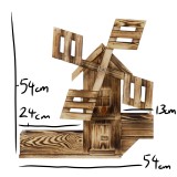 Garden Windmill with Flower Pots