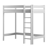 Solid pine wood loft bed mezzanine