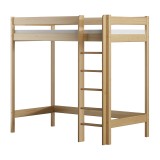 Solid pine wood loft bed mezzanine